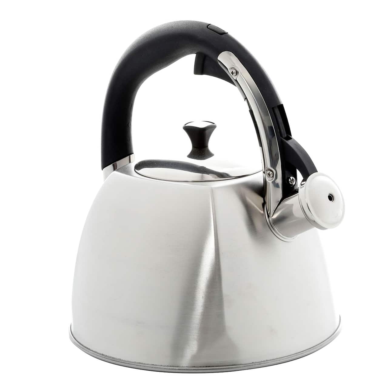 Mr. Coffee Belgrove 2.5qt. Brushed Stainless Steel Whistling Tea Kettle  with Nylon Handle